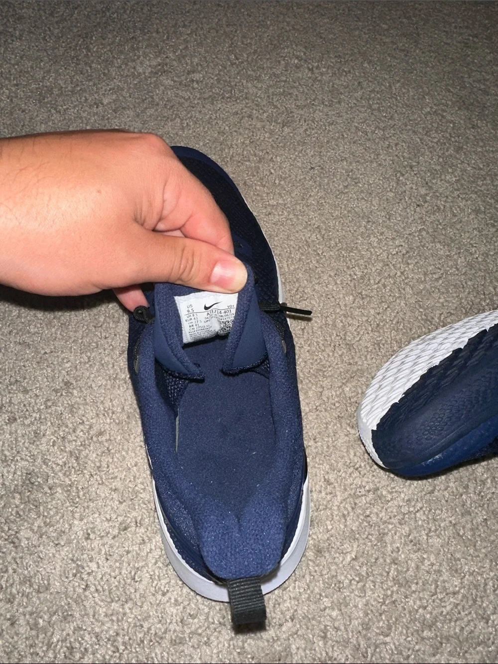 Nike Mamba Focus TB Kobe size 9.5 Midnight Navy AT1214 401 EUC Basketball Shoes